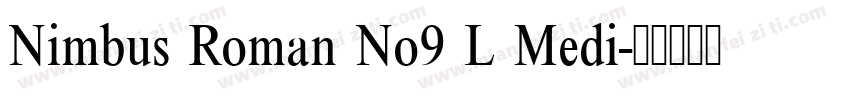 Nimbus Roman No9 L Medi字体转换